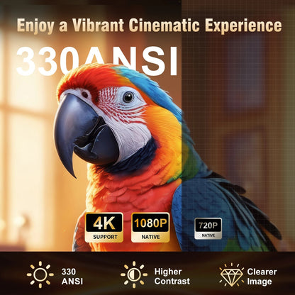Magcubic HY310 Android 11 Projector 4K Native 1080P Auto Focus Native 330ANSI Dual Wifi BT5.4 Air Mouse Voice Home Outdoor Movie
